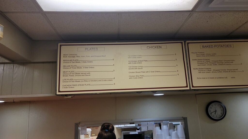 A & A Bar-B-Que Menu 4