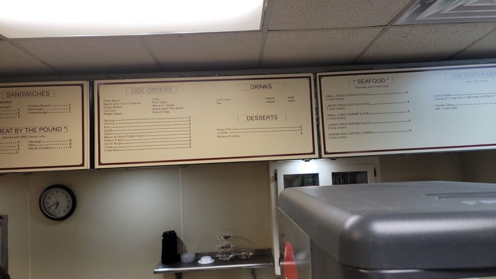 A & A Bar-B-Que Menu 6