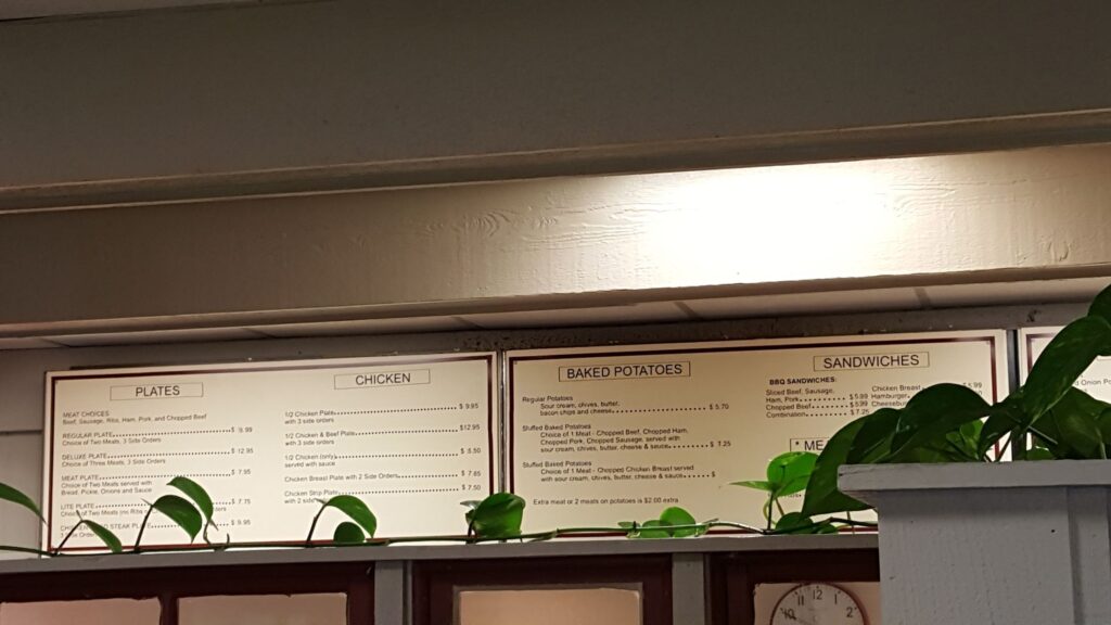 A & A Bar-B-Que Menu 7